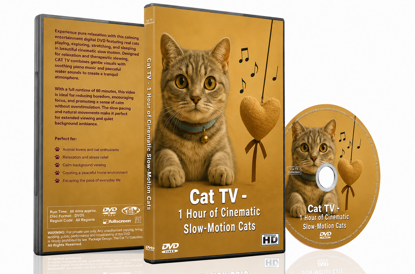 CAT TV – 1 Hour of Cinematic Slow-Motion Cats | Cat TV for Relaxation & Therapy