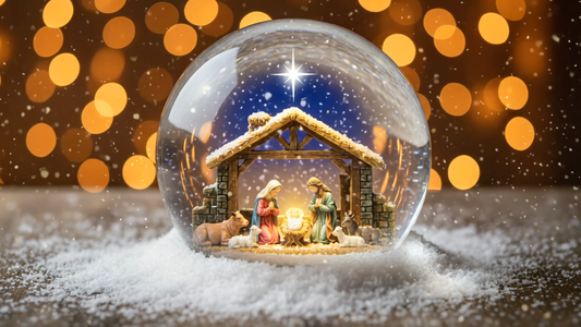 FIREPLACE - Amazing Snow Globes in 4K with Christmas Choirs and Hymns