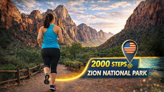Challenge - 2000 Steps Challenge in Zion National Park - Utah USA