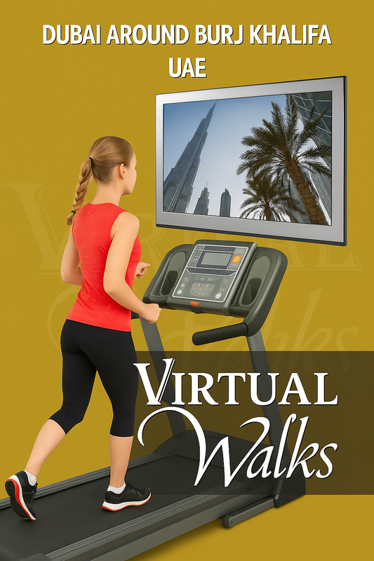 Virtual Walk - Dubai around Burj Khalifa - UAE