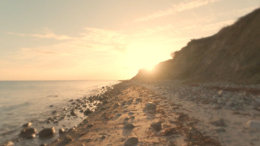 Virtual Walk - Baltic Steep Coast Sunrise Hike from Stohl to Bülk Lighthouse Germany