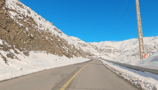 Virtual Cycle Rides - Winter Snow Mountains - Tehran - Iran