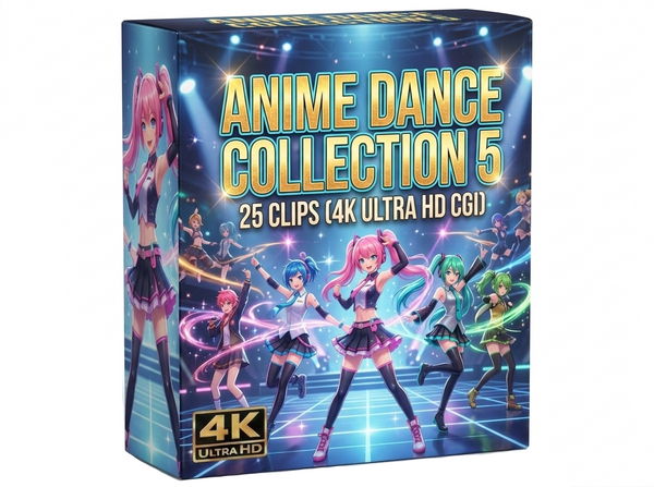 Creator Pack - 25 single clips of Anime Dance Collection 5 (4K UHD) (Copy)