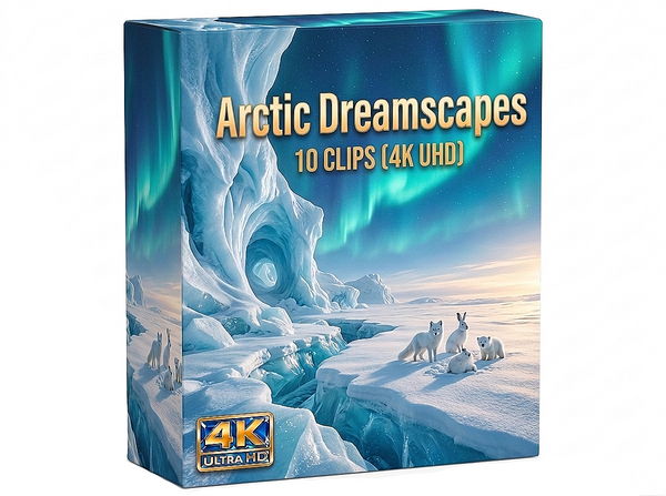 Creator Pack – 10 single clips of Arctic Dreamscapes (4K UHD)