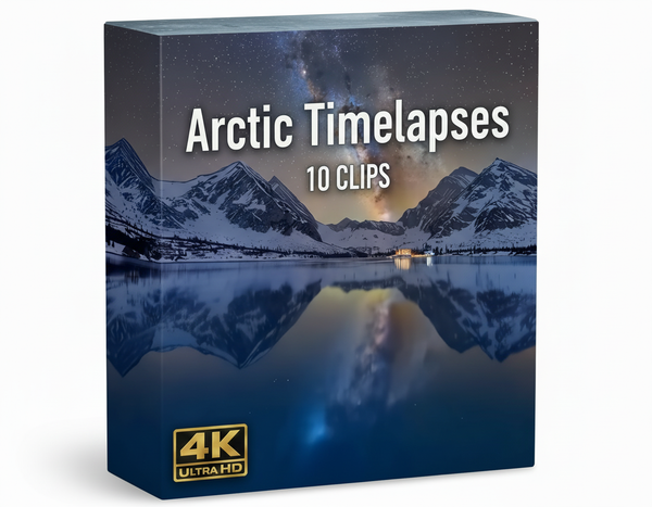 Creator Pack - 10 Single Clips of Arctic Timelapses