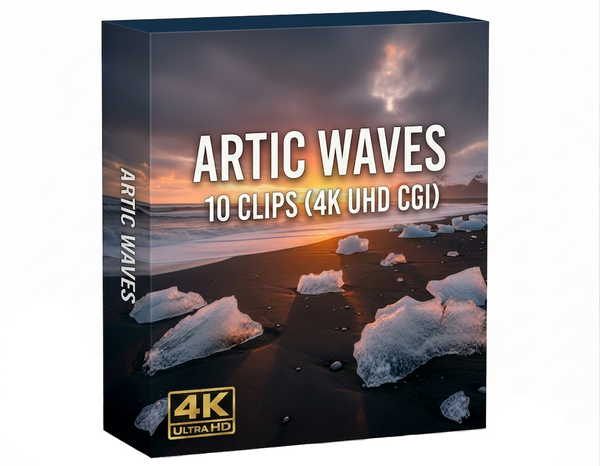 Creator Pack - 10 single clips of Arctic Waves (4K UHD)
