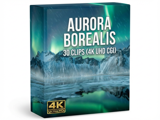 Creator Pack Aurora Borealis 30 Clips (4K UHD CGI)