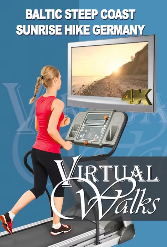 Virtual Walks - Baltic Steep Coast - Sunrise Hike from Stohl to Bülk Lighthouse - Germany
