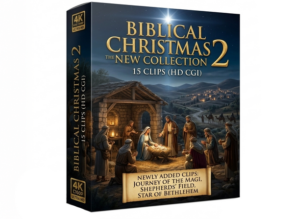 Creator Pack - 15 single clips of biblical Christmas 2 (HD)