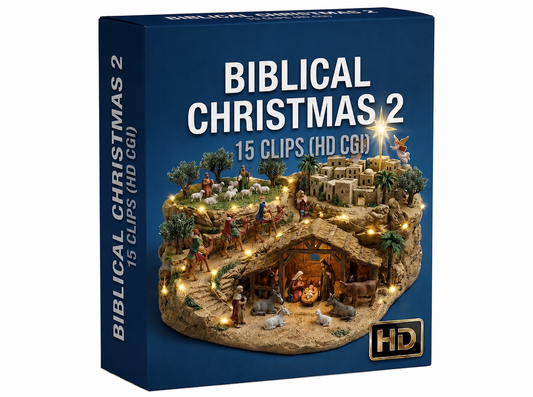 Creator Pack - 15 single clips of biblical Christmas 2 (HD)