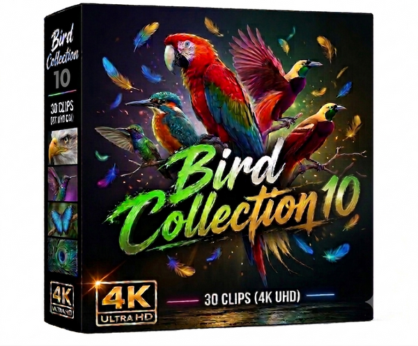 Creator Pack - 30 single clips of Birds Collection 10 (4K UHD)