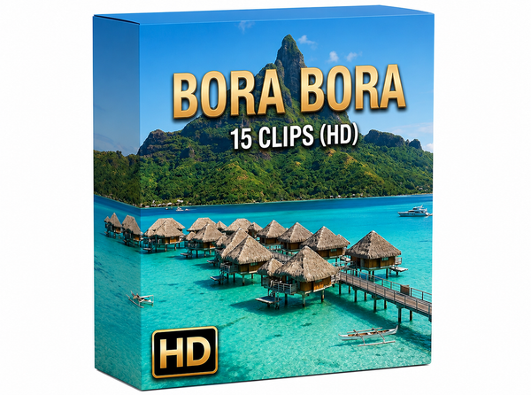 Creator Pack – 15 single clips of Bora Bora (HD)
