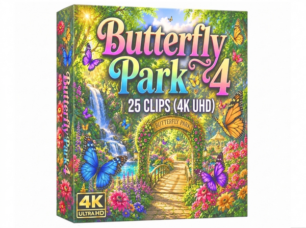 Creator Pack - 225single clips of Butterfly Park 4 (4K UHD)