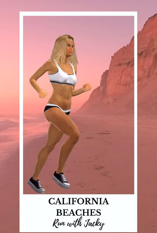 Run with Jacky on California Best Beaches