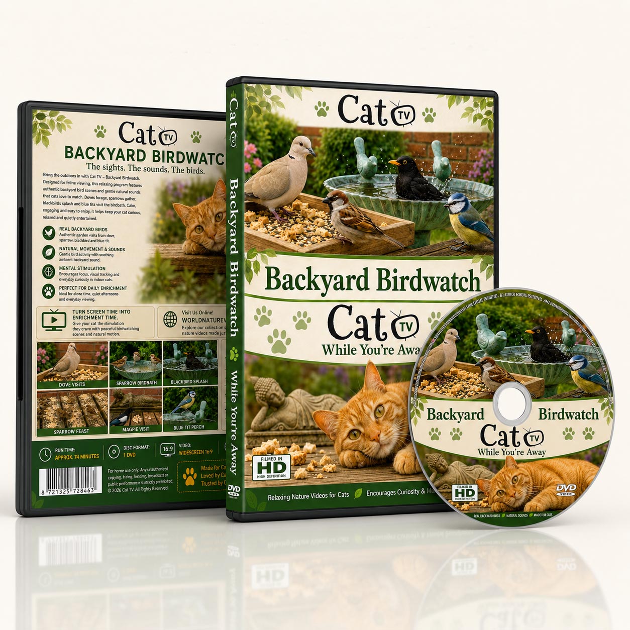 Cat TV - Backyard Birdwatch - While You're Away