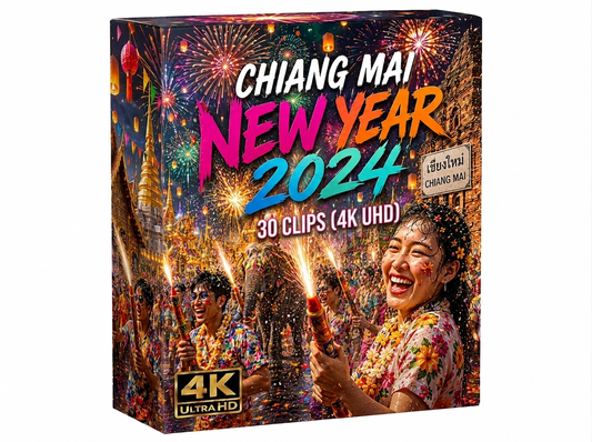 Creator Pack - 30 single clips of Chiang Mai New Year (4K UHD)