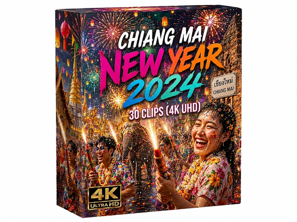 Creator Pack - 30 single clips of Chiang Mai New Year (4K UHD)