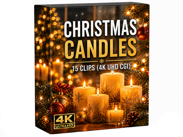 Creator Pack - 15 Single Clips of CHRISTMAS CANDLES