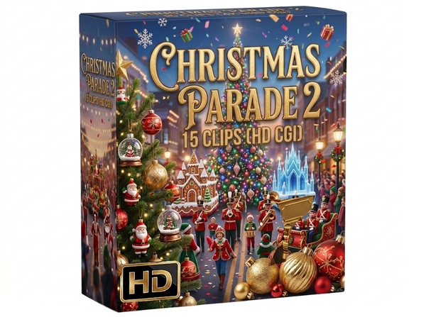 Creator Pack - 15 single clips of Christmas Parade 2 (HD)
