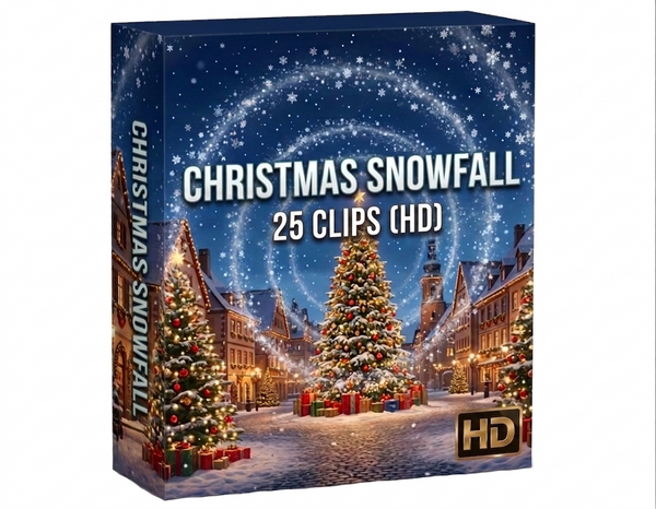 Creator Pack - 25 single clips of Christmas Snowfall (HD)