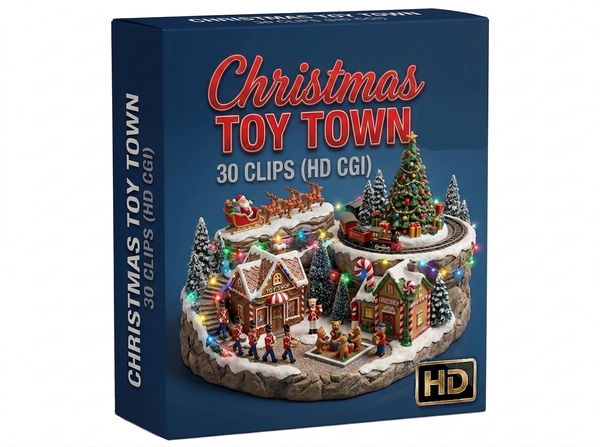Creator Pack - 30 single clips of Christmas Toy Town (4K UHD)