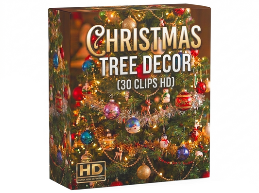 Creator Pack - 30 single clips of Christmas Tree Decor (HD)