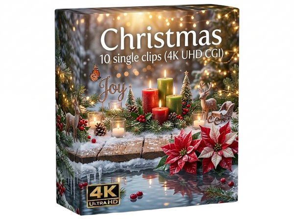 Creator Pack – 10 single clips of Christmas (4K UHD)