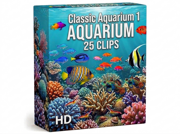 Creator Pack -25 single clips of Classic Aquarium 1 (HD)