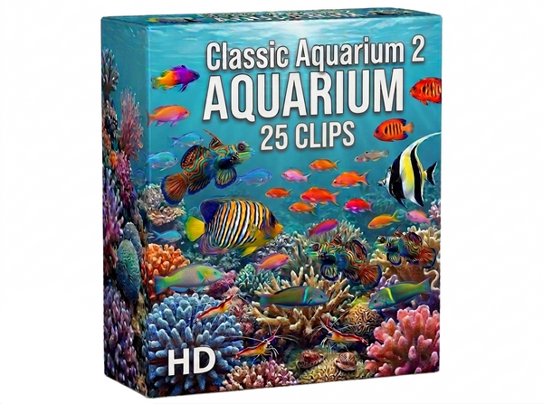 Creator Pack -25 single clips of Classic Aquarium 2 (HD)