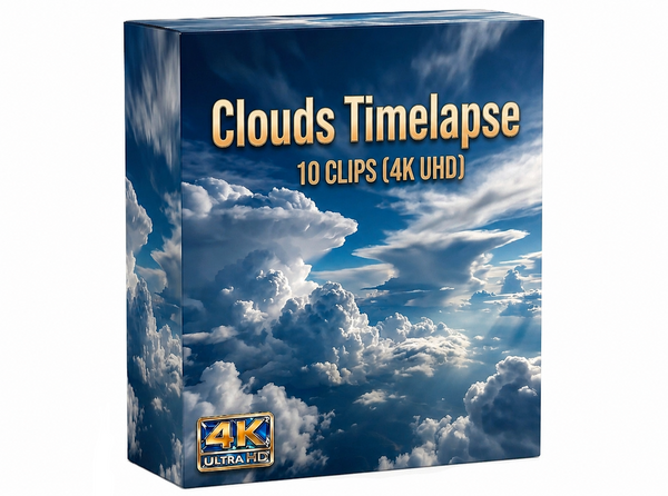 Creator Pack - 10 single clips of Clouds Timelapse (4K UHD)
