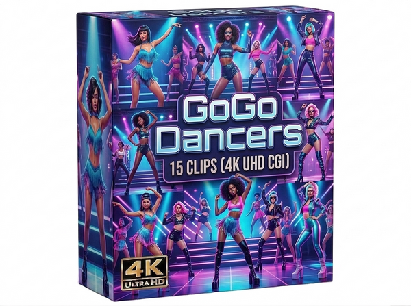 Creator Pack - 15 single clips of GoGo Dancers (4K UHD)