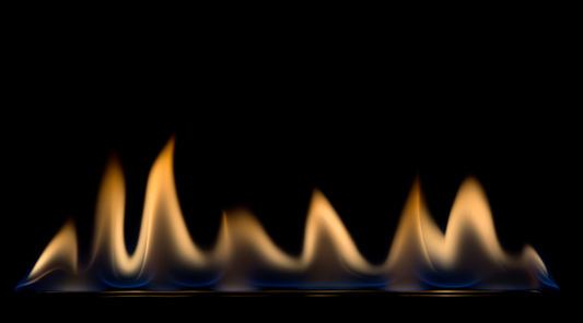 FIREPLACE - Dancing Flames - 1 Hour with Burning Fire Sounds