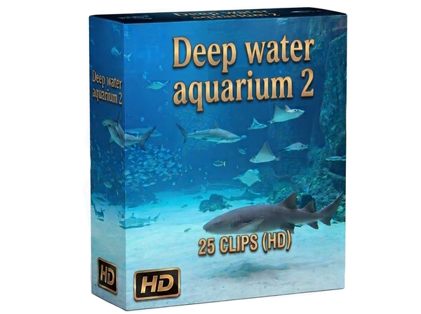 Creator Pack - 30 single clips of Deep Water Aquarium 2 HD