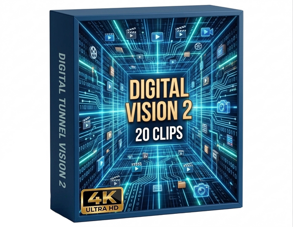 Creator Pack - 20 single clips of Digital Tunnel Vision 2 (4K UHD)