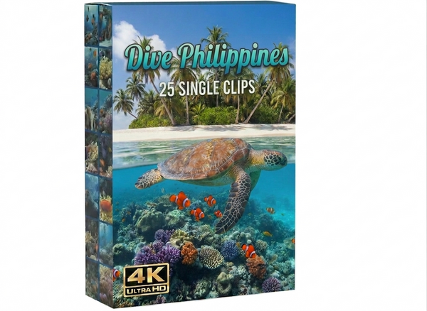Creator Pack - 25 single clips of Dive Philippines (4K UHD)
