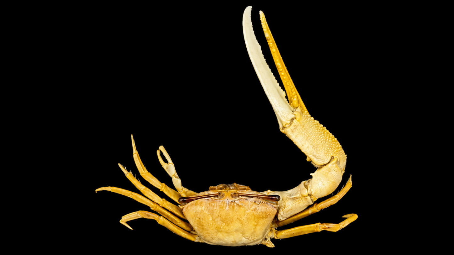 Dussumier's Fiddler Crab (Tubuca dussumieri) | Preserved Crab Specimen | Real Fiddler Crab