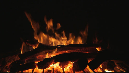 FIREPLACE TV - Firewood with Jazz Music