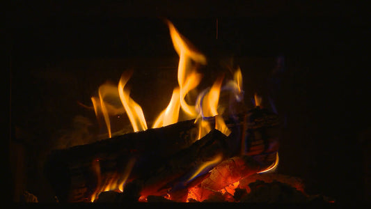 FIREPLACE TV - Slow Burning Fireplace with Fire Sounds
