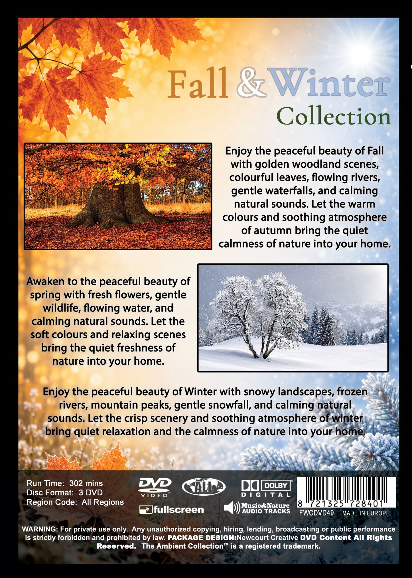 Fall & Winter Collection – 3 DVD Nature Relaxation Set