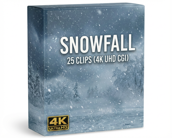 Creator Pack – 25 single clips of Snowfall (4K UHD)
