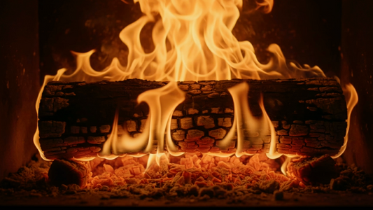 FIREPLACE - Fireplace 1 Yule Log 30 Minutes with Fire Sounds