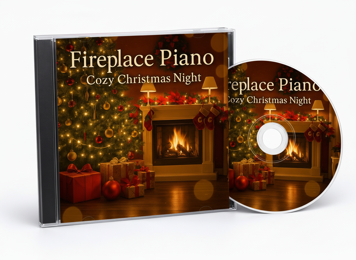 Music CD - Fireplace Piano – Cozy Christmas Night
