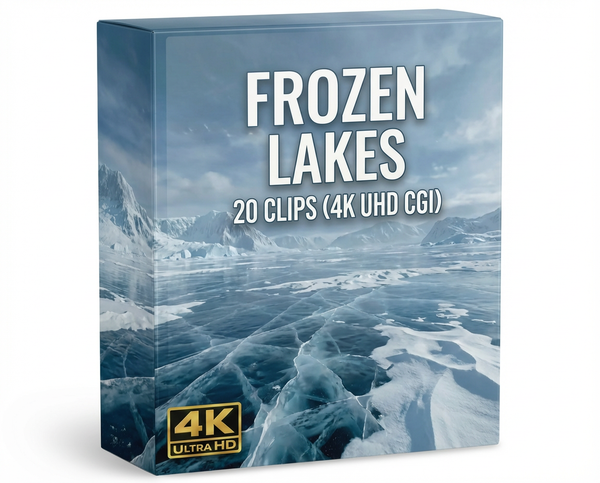 Creator Pack – 20 single clips of Frozen Lakes  (4K UHD)