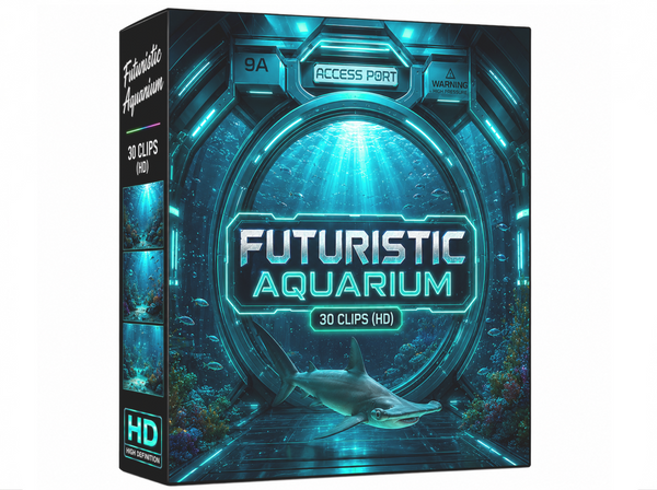 Creator Pack - 30 single clips of Futuristic Aquarium (HD)