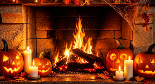 Halloween Fireplace - Cozy Crackling Fire Sounds