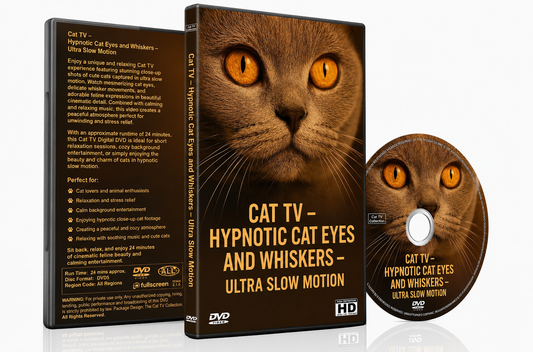 CAT TV - Hypnotic Cat Eyes and Whiskers - Ultra Slow Motion