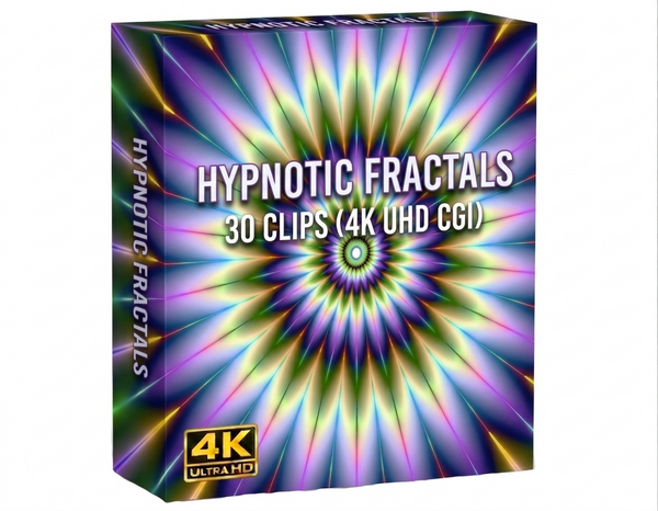 Creator Pack - 30 single clips of Hypnotic Fractals (4K UHD)