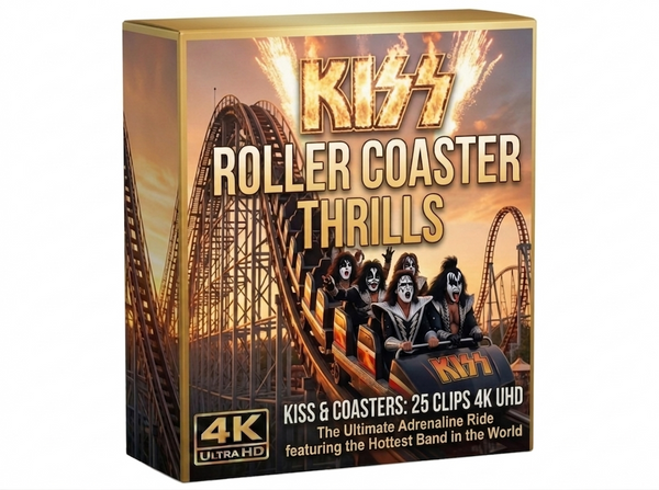 Creator Pack - 25 single clips of KISS Roller Coaster Thrills (4K UHD)