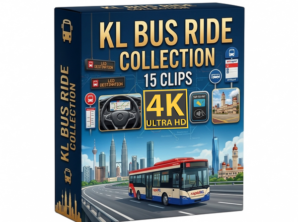 Creator Pack - 30 single clips of KL Bus Ride (4K UHD)