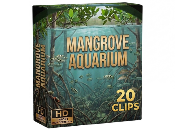 Creator Pack - 20 single clips of Mangrove Aquarium (HD)